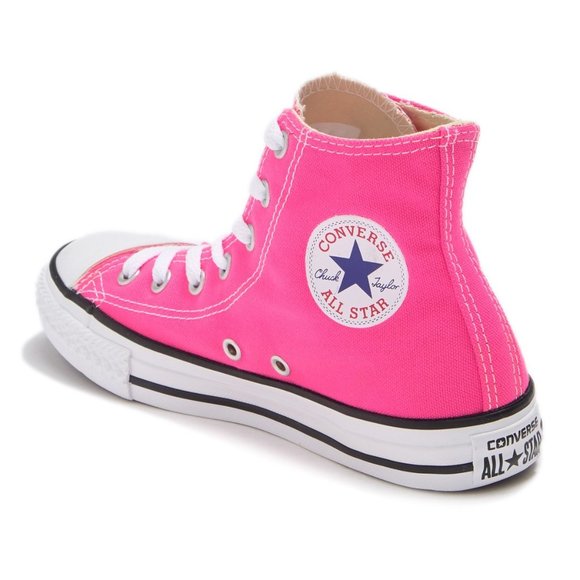 hot pink converse youth